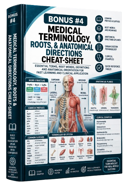 Bonus #4: Medical Terminology, Roots, & Anatomical Directions Cheat-Sheet