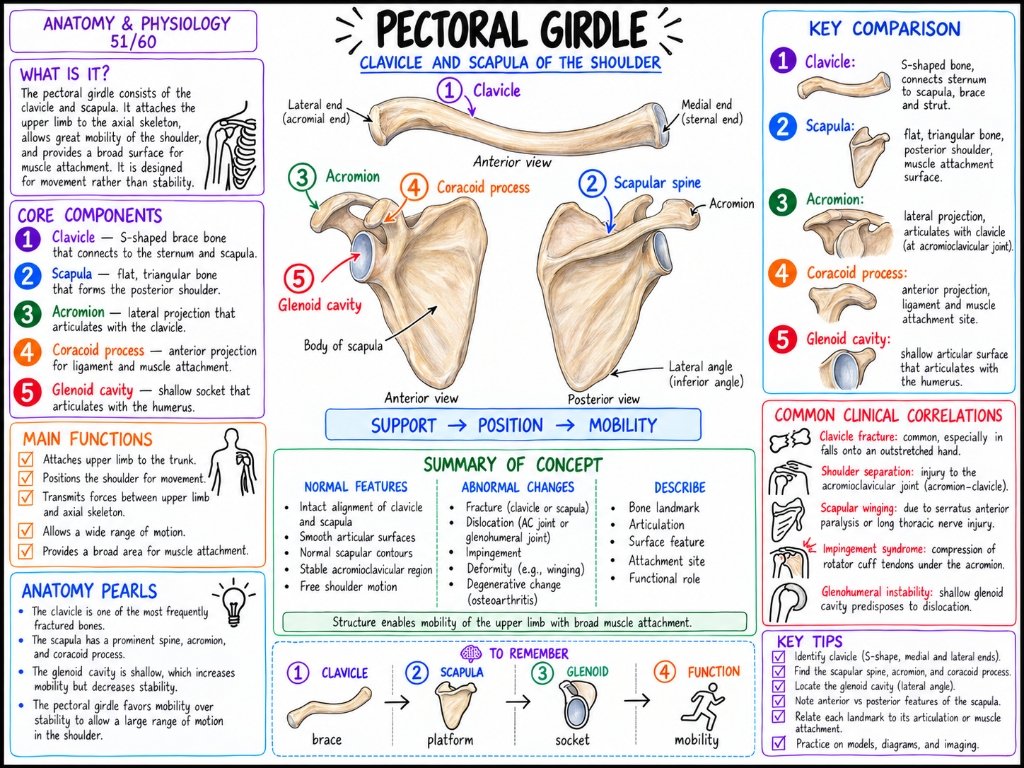 02/10 Pectoral Girdle: Clavicle and Scapula of the Shoulder
