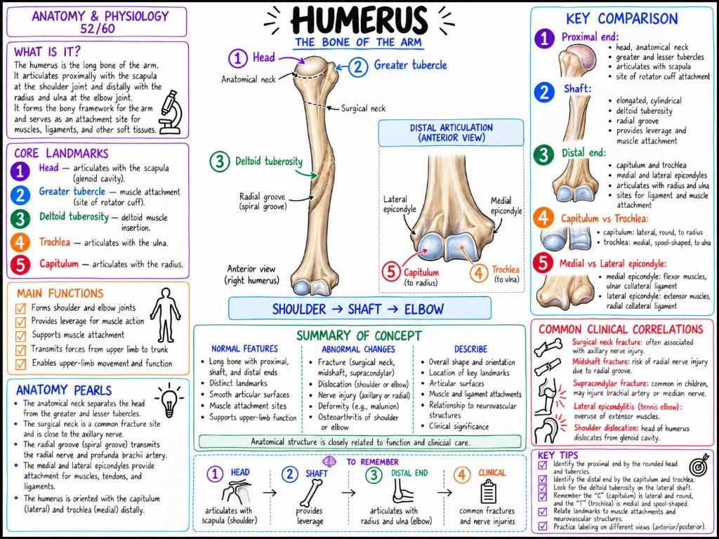 04/10 Humerus: The Bone of the Arm & Core Landmarks