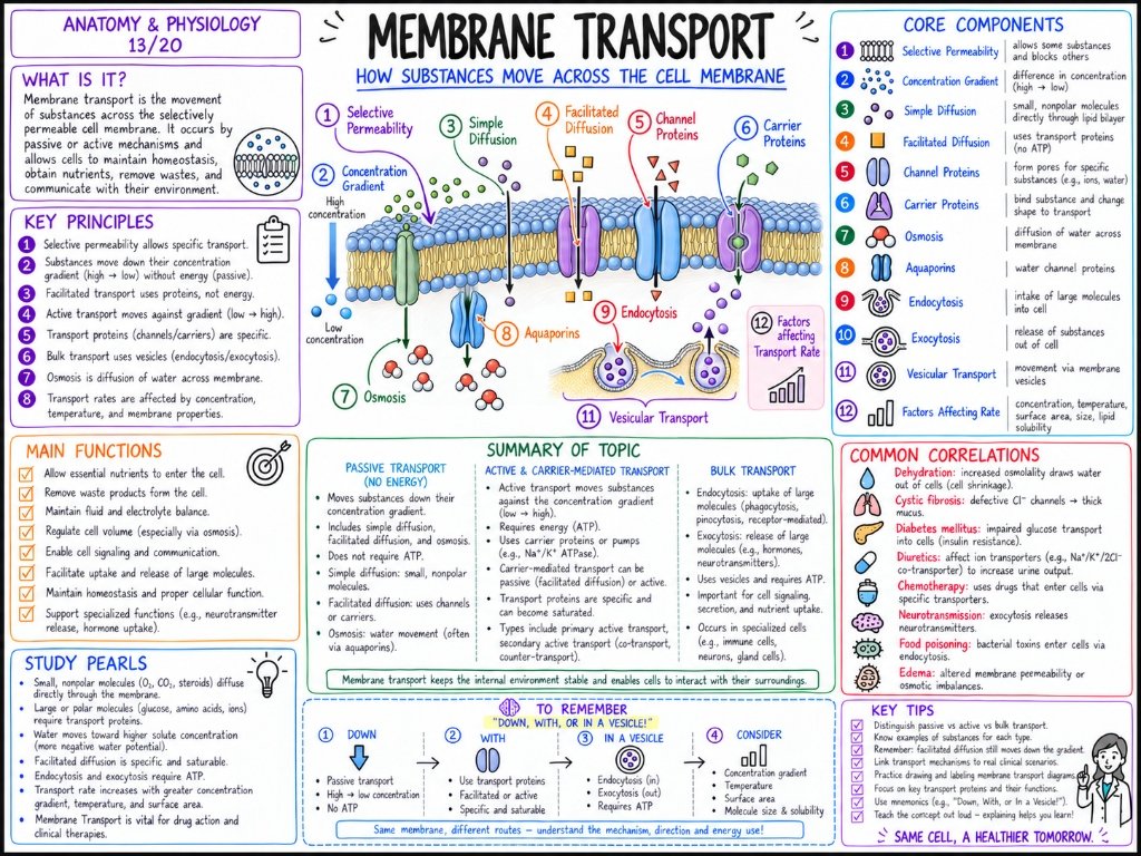 06/10 Membrane Transport: How Substances Move Across the Cell Membrane