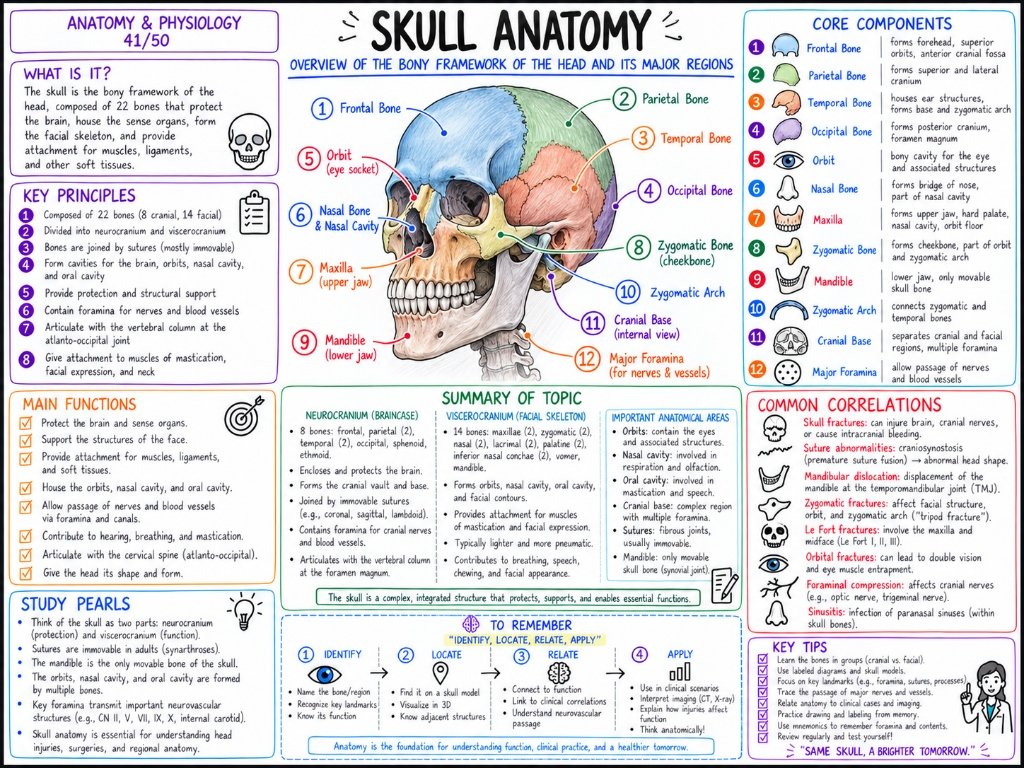 01/10 Skull Anatomy: Overview of the Bony Framework of the Head