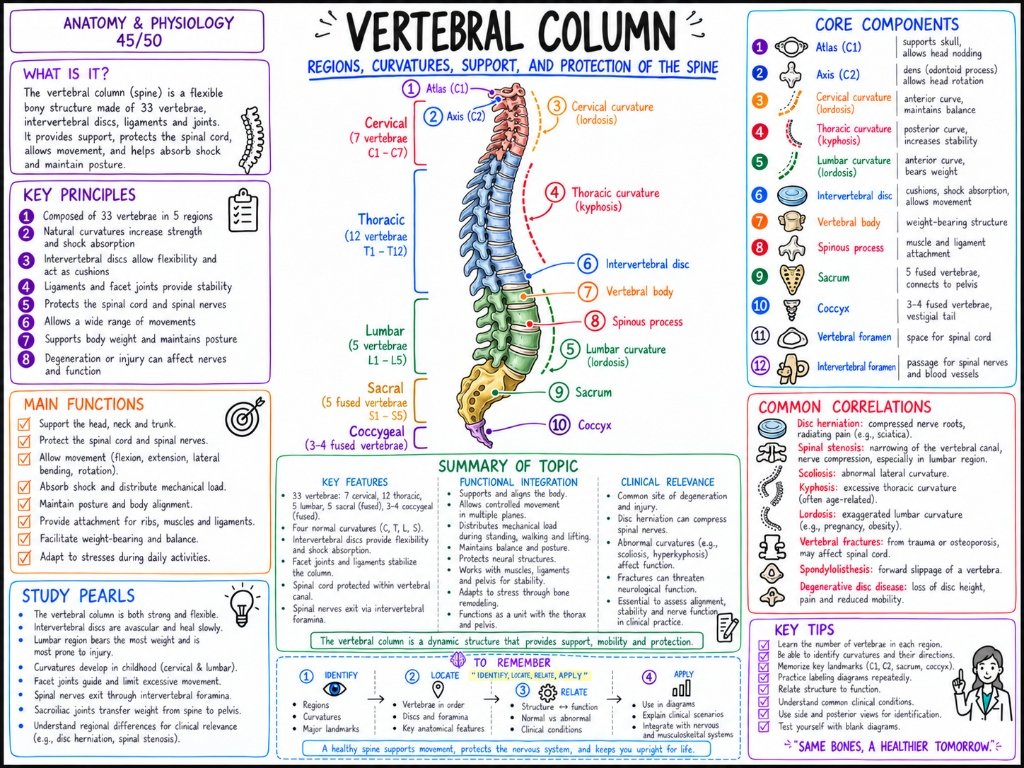 09/10 Vertebral Column: Regions, Curvatures & Spine Protection